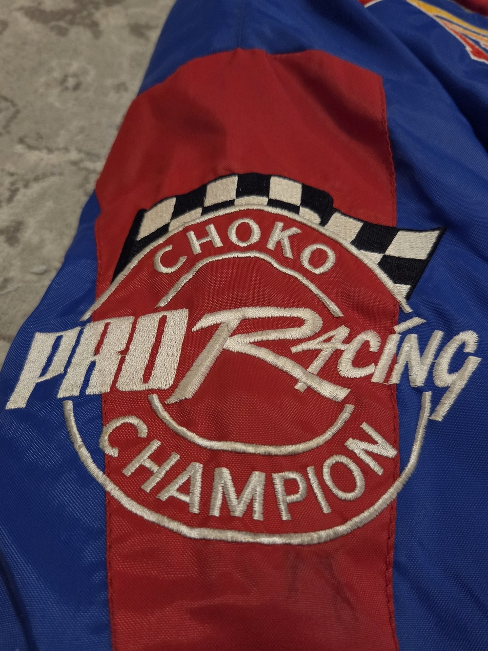 Vintage Choko Design Pro Racing Champion Full-Zip Fleece Lined Racing Jacket - Picture 9 of 16